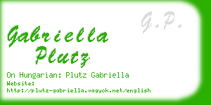 gabriella plutz business card